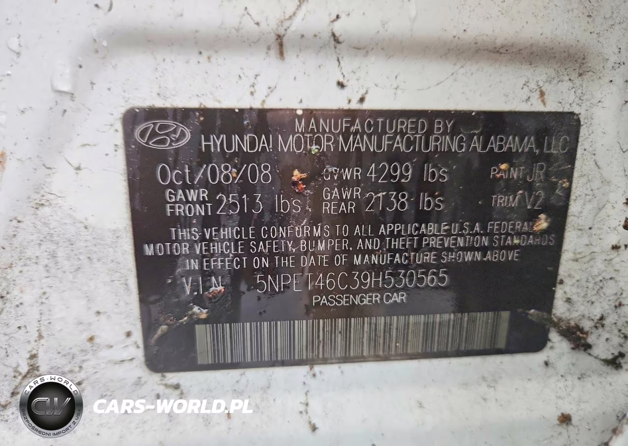 2009 Hyundai Sonata Gls VIN:5NPET46C39H530565 - 12