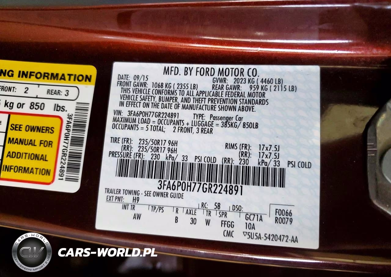 2016 Ford Fusion Se VIN:3FA6P0H77GR224891 - 12