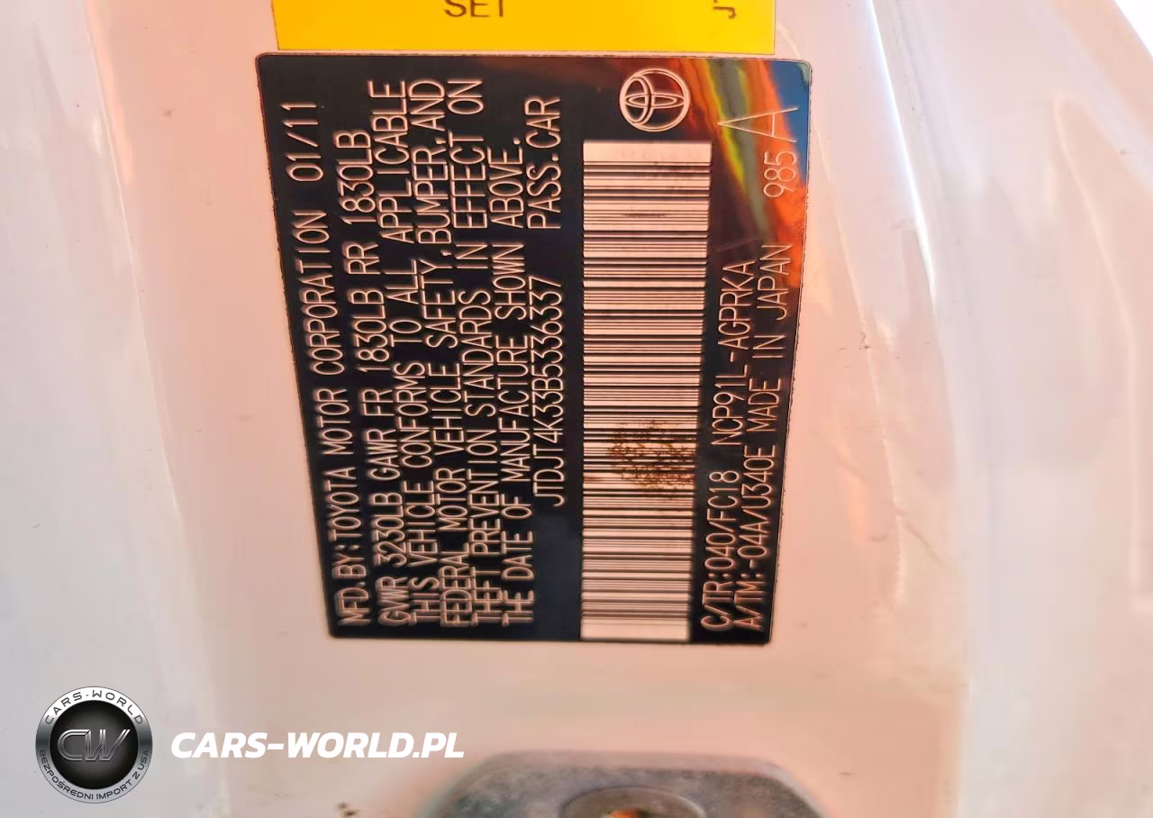 2011 Toyota Yaris Base VIN:JTDJT4K33B5336337 - 12
