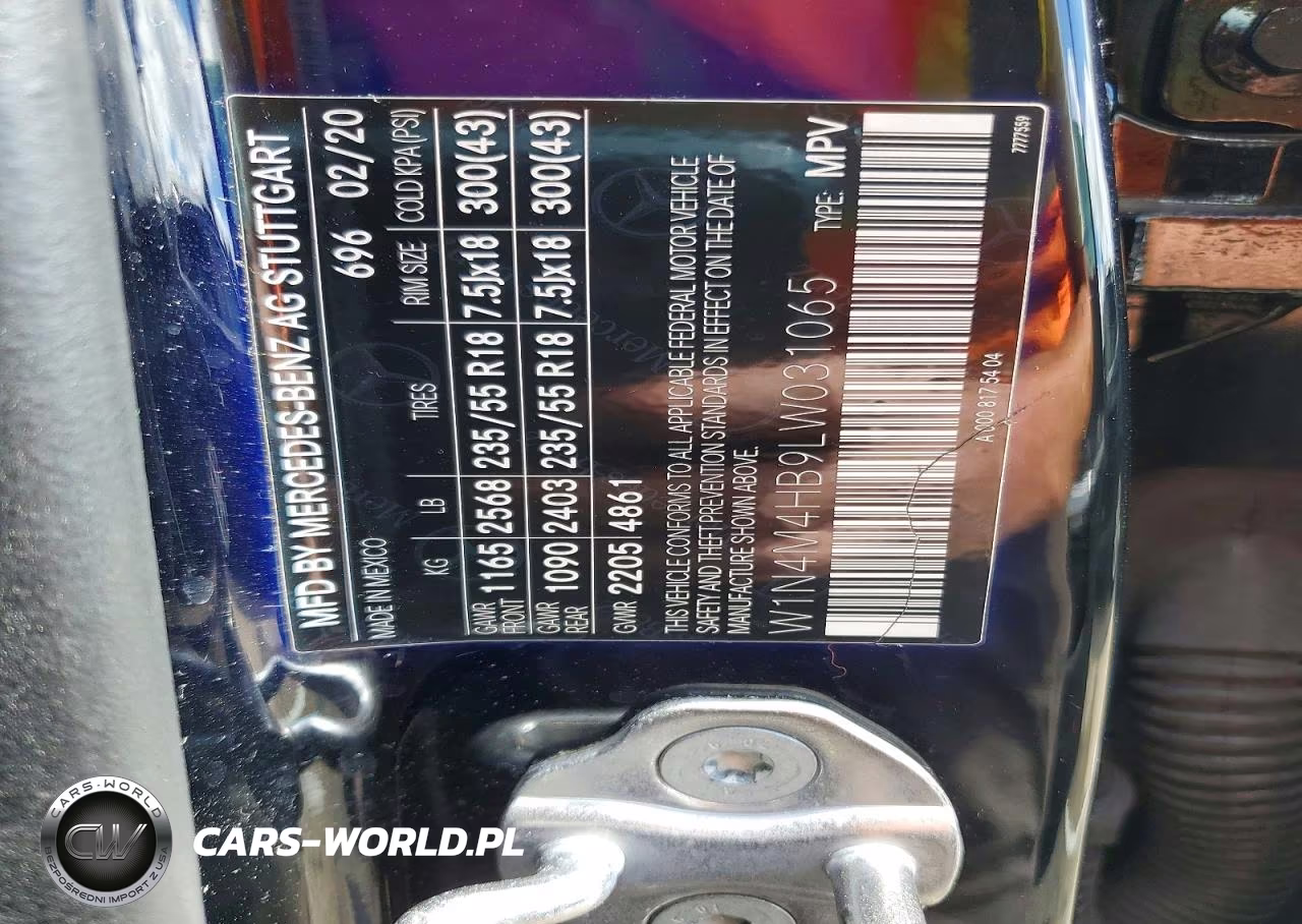 2020 Mercedes-Benz Glb 250 4Matic VIN:W1N4M4HB9LW031065 - 13