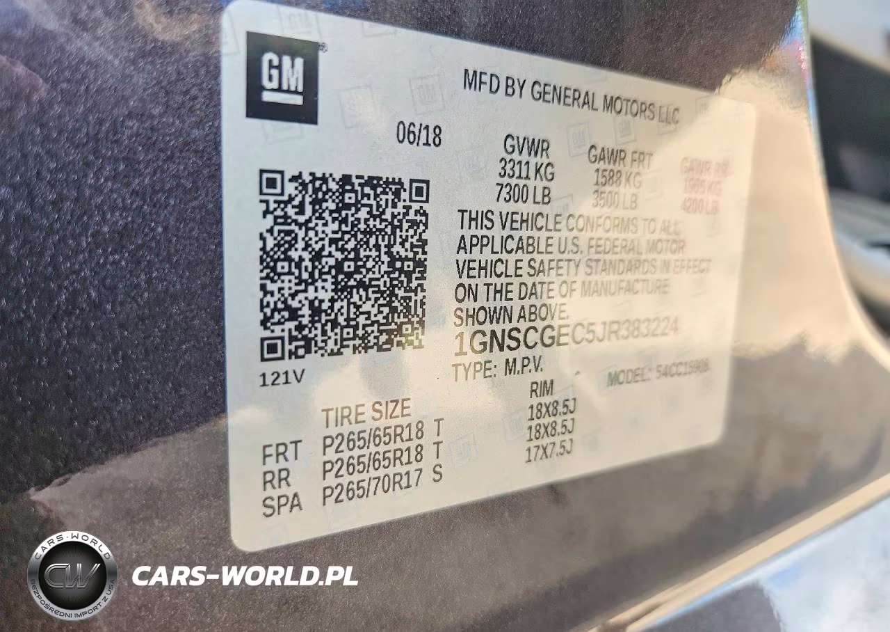 2018 Chevrolet Suburban C1500 Ls VIN:1GNSCGEC5JR383224 - 13
