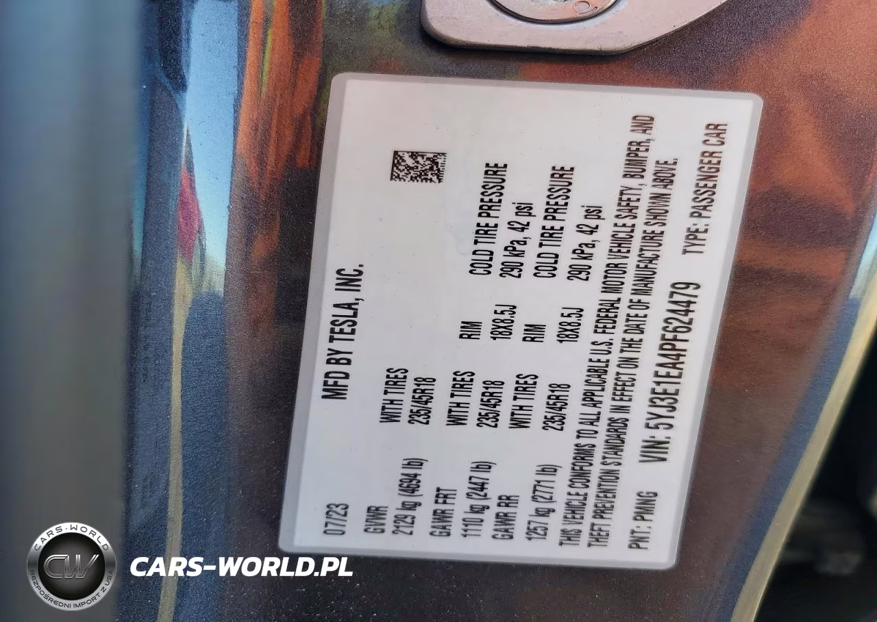 2023 Tesla Model 3 VIN:5YJ3E1EA4PF624479 - 12
