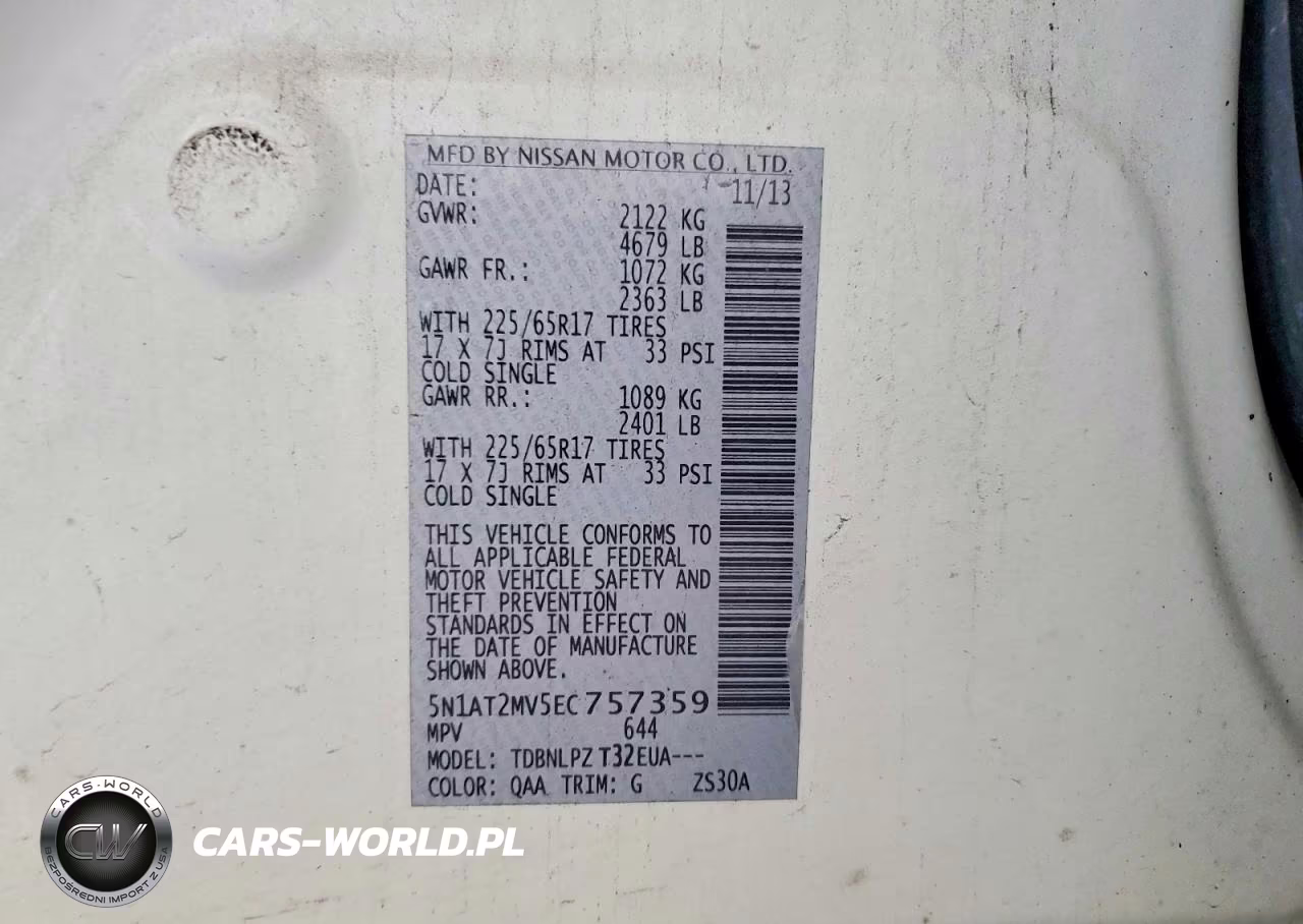 2014 Nissan Rogue S VIN:5N1AT2MV5EC757359 - 14