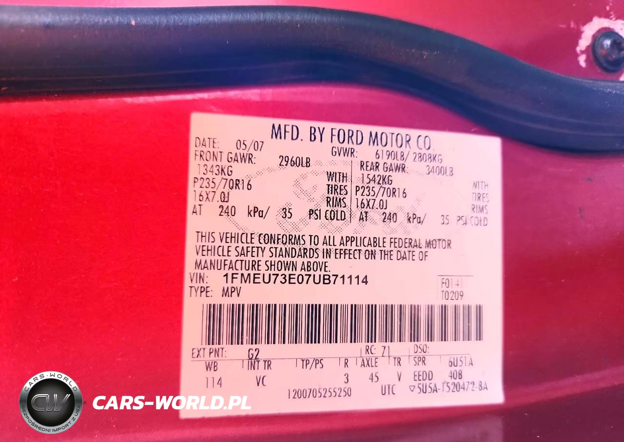 2007 Ford Explorer Xlt VIN:1FMEU73E07UB71114 - 13