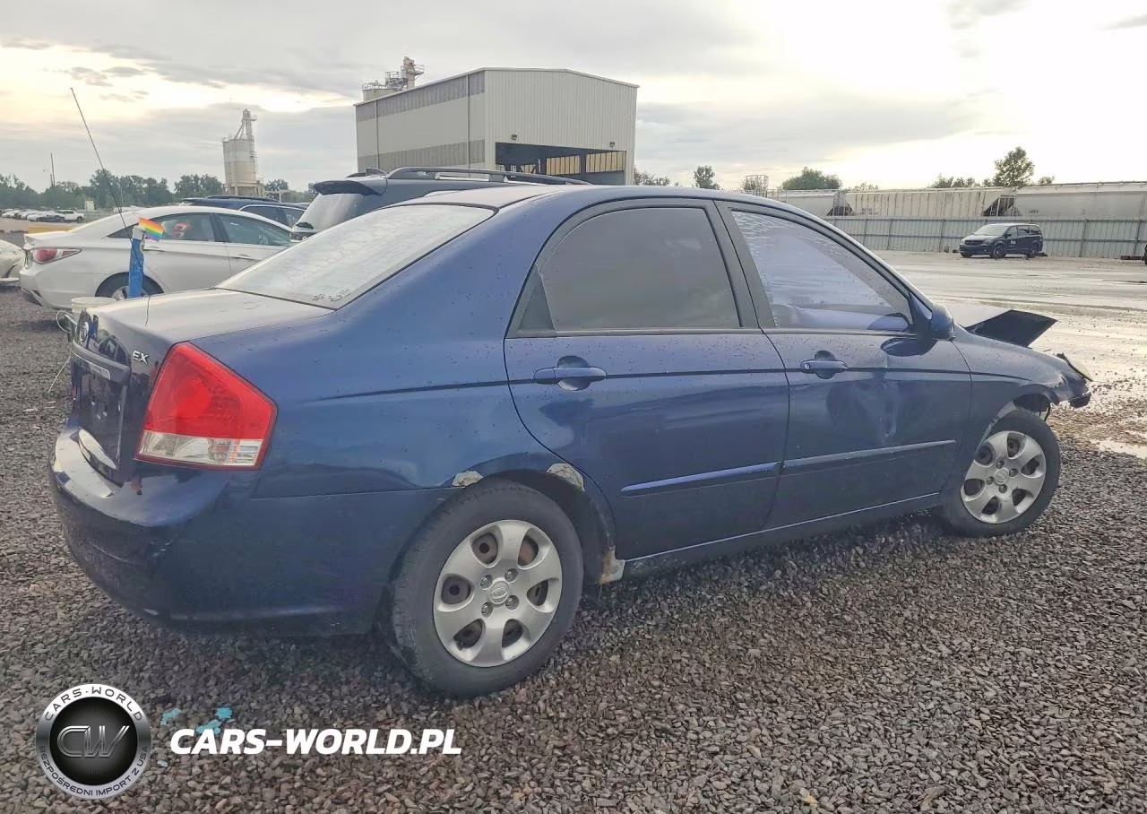 2007 Kia Spectra VIN:KNAFE121175443923 - 3