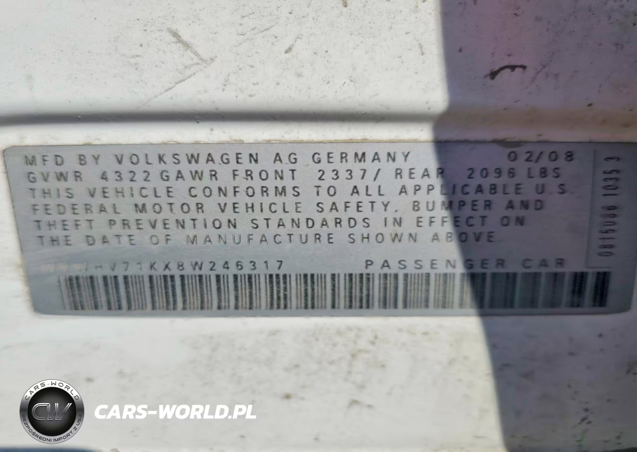 2008 Volkswagen Gti VIN:WVWHV71KX8W246317 - 12