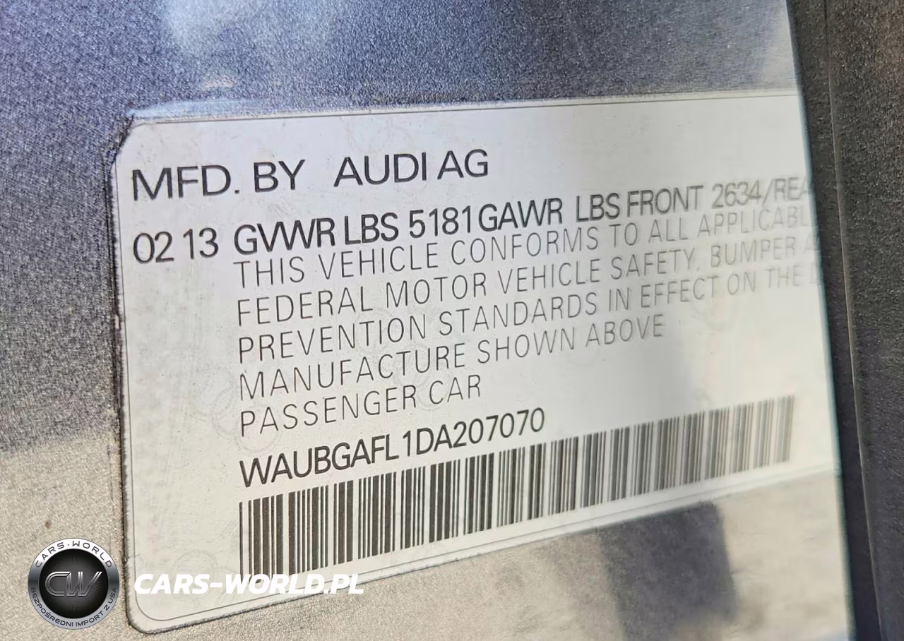 2013 Audi S4 Premium Plus VIN:WAUBGAFL1DA207070 - 12