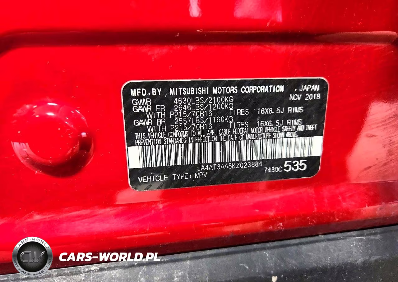 2019 Mitsubishi Eclipse Cross Es VIN:JA4AT3AA5KZ023884 - 12