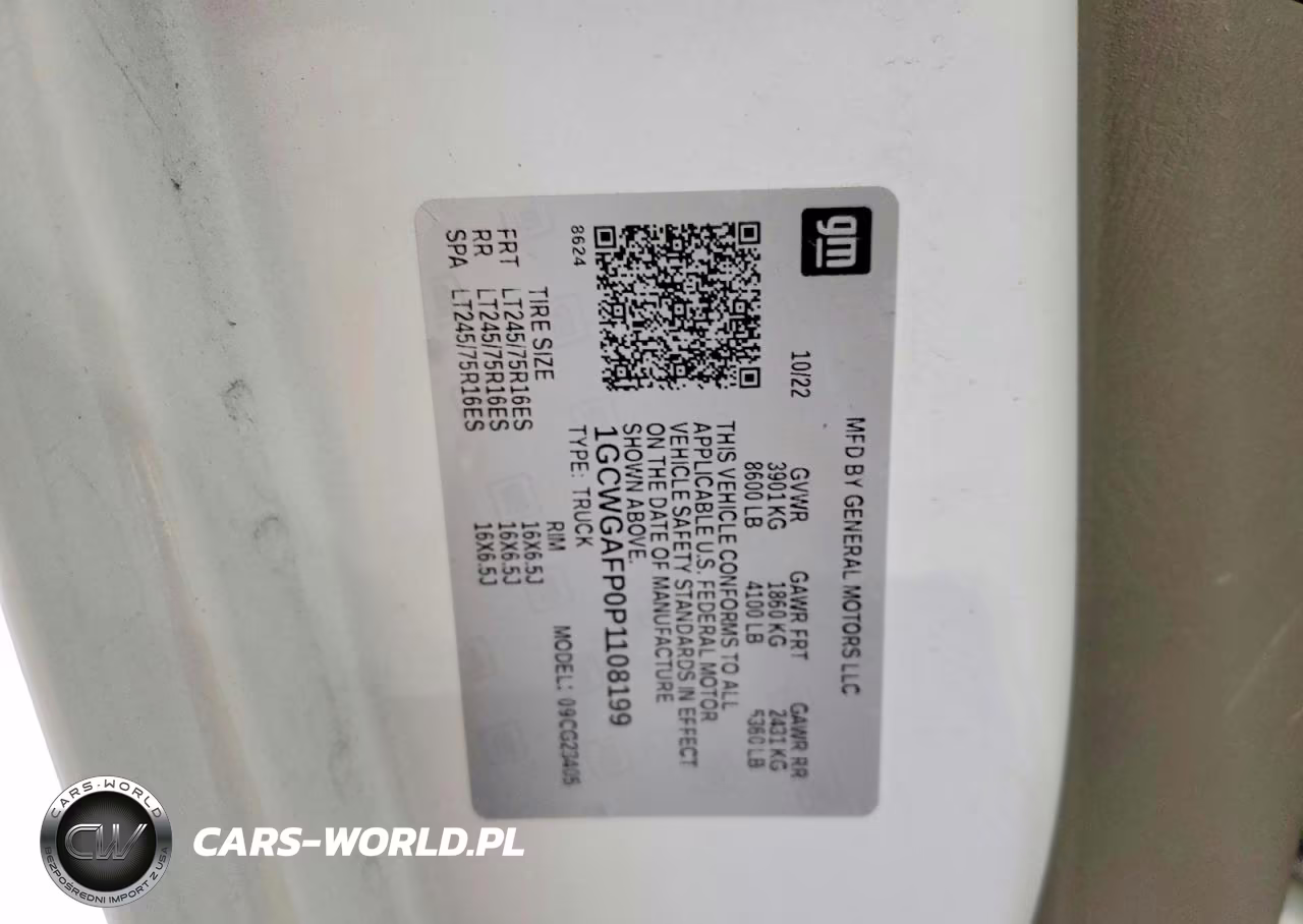 2023 Chevrolet Express G2500 VIN:1GCWGAFP0P1108199 - 13