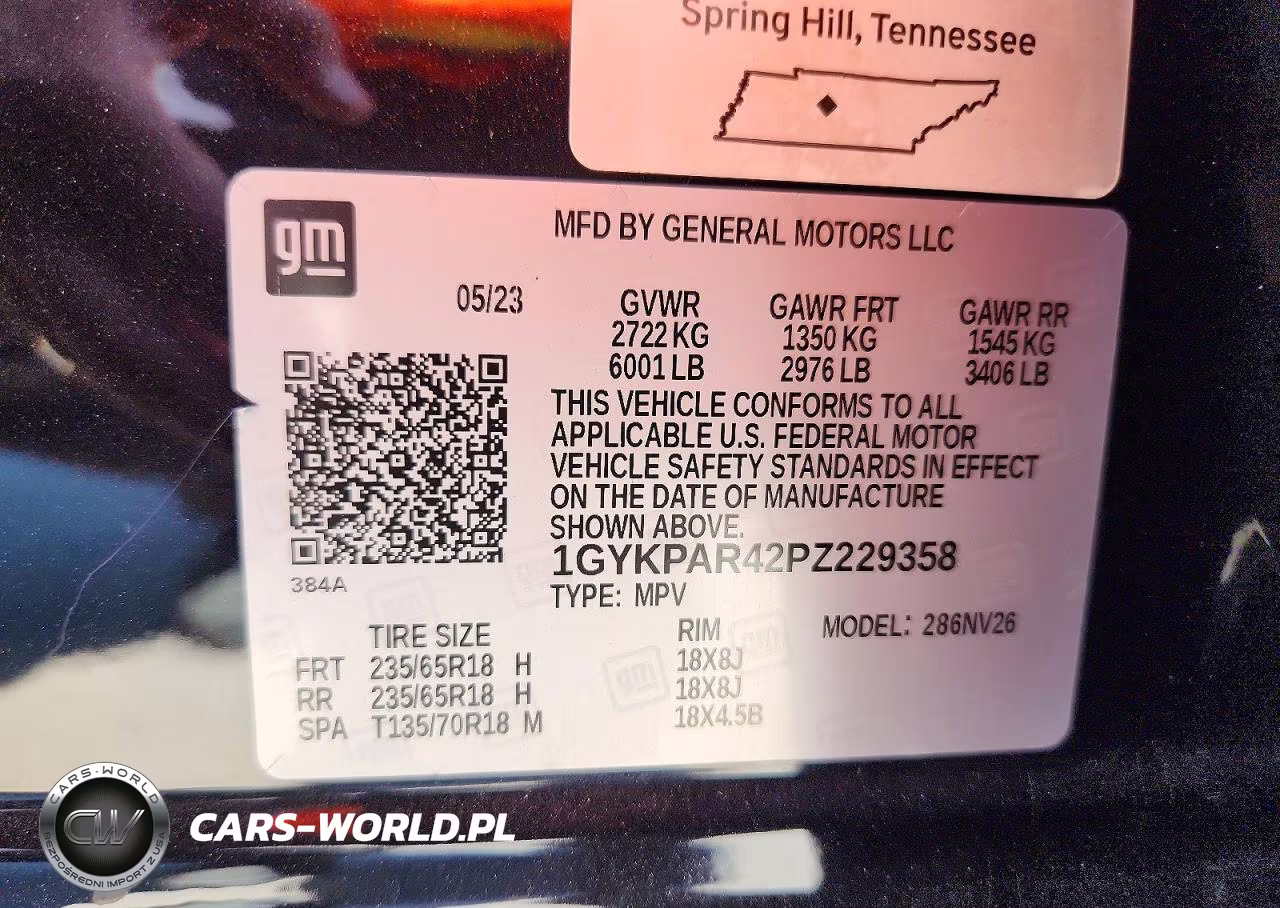 2023 Cadillac Xt6 Luxury VIN:1GYKPAR42PZ229358 - 12