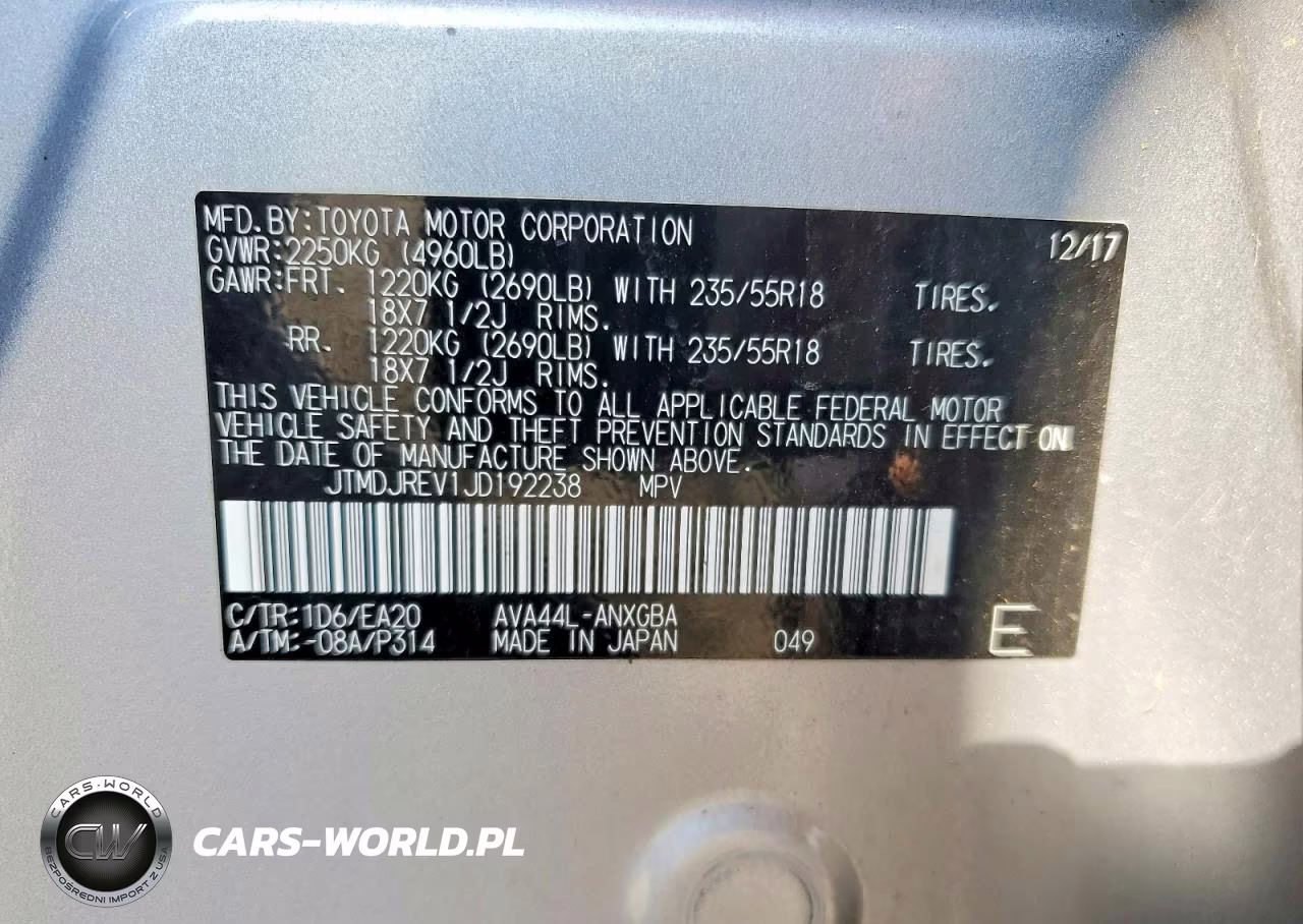 2018 Toyota Rav4 Hv Limited VIN:JTMDJREV1JD192238 - 13