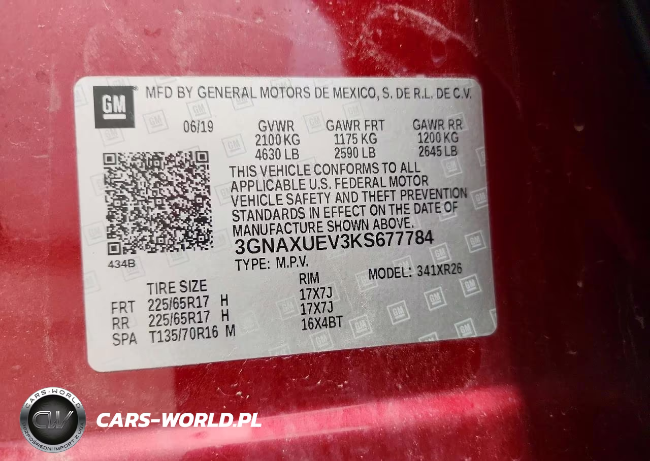 2019 Chevrolet Equinox Lt VIN:3GNAXUEV3KS677784 - 13