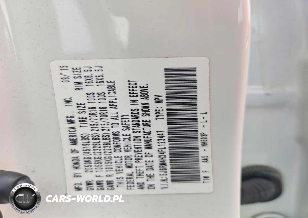 2015 Honda Cr-V Lx VIN:5J6RM4H34FL123447 - 12