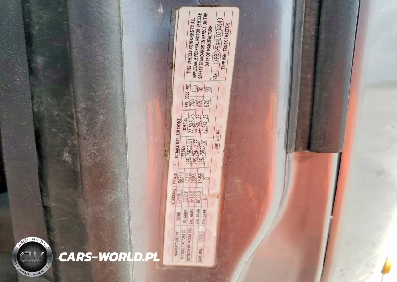 2014 Peterbilt 579 Semi Truck VIN:1XPBDP9X4ED234940 - 12
