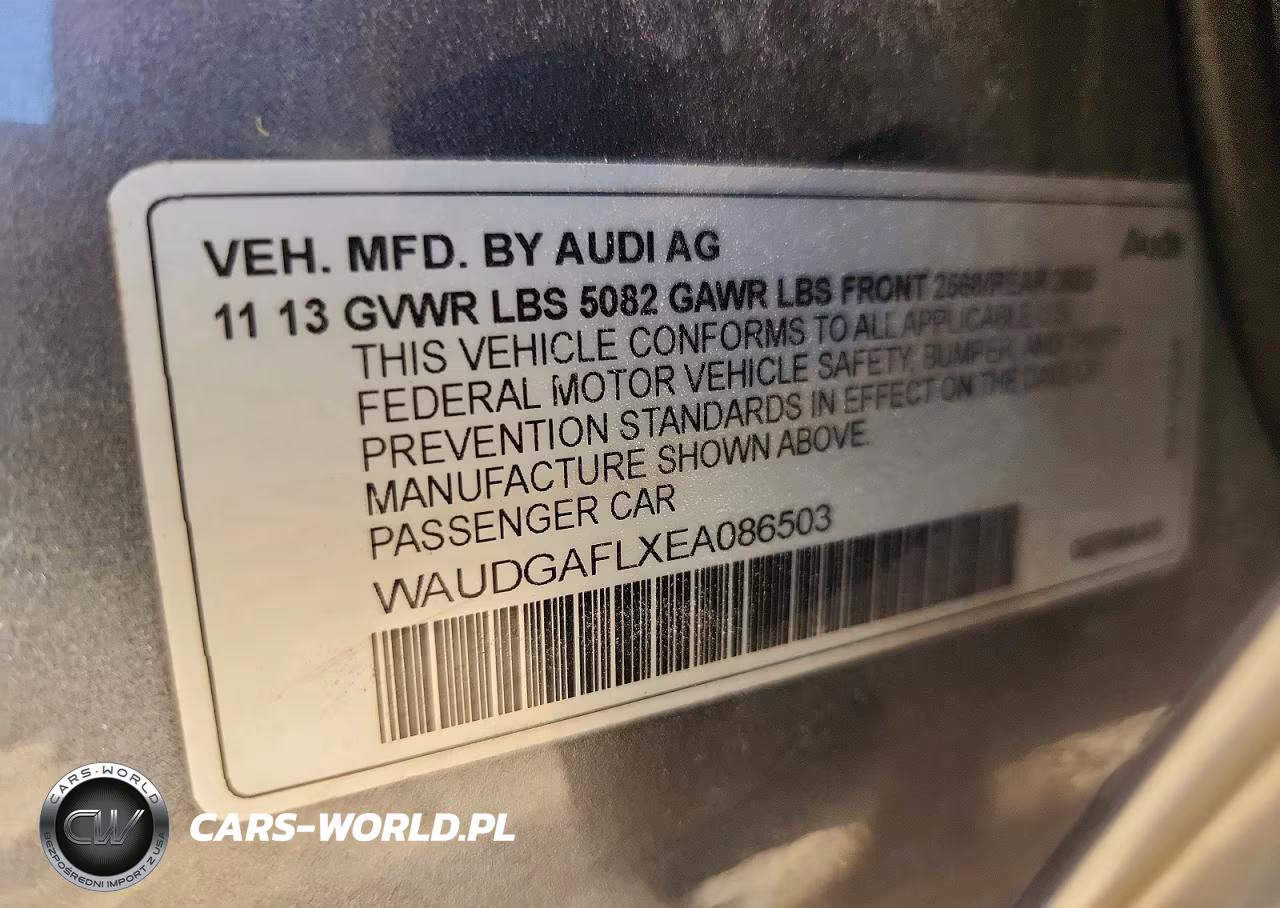 2014 Audi S4 Premium Plus VIN:WAUDGAFLXEA086503 - 12