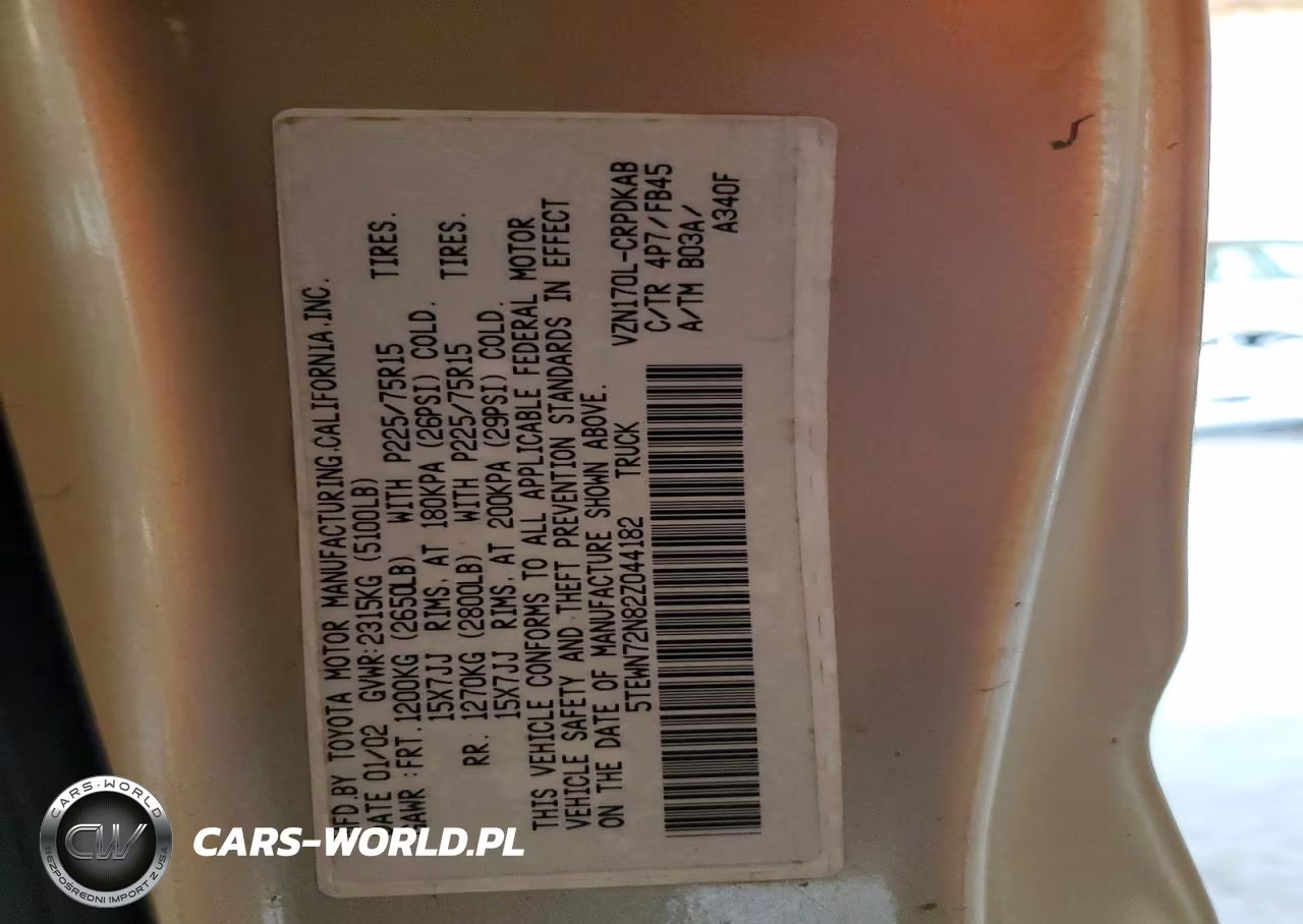2002 Toyota Tacoma V6 VIN:5TEWN72N82Z044182 - 12