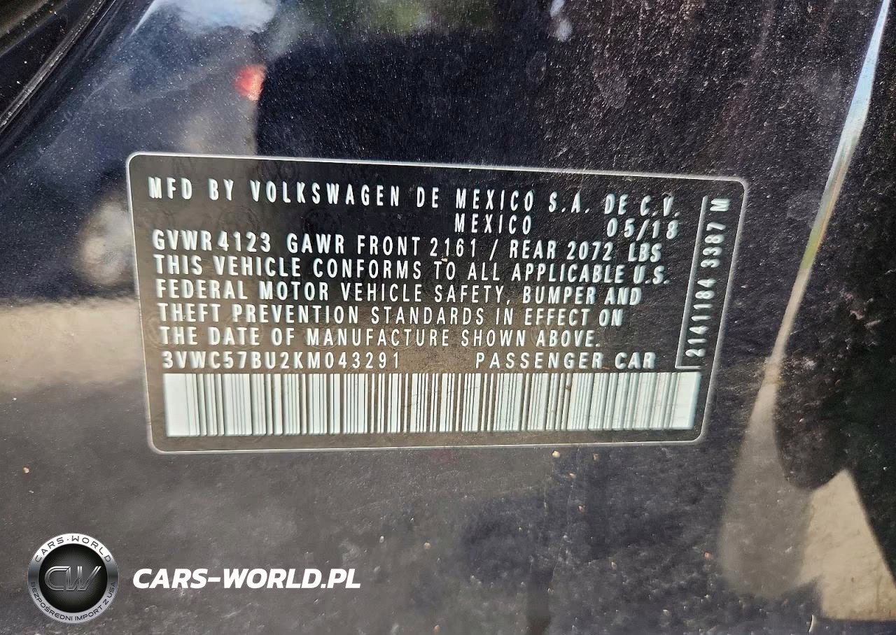 2019 Volkswagen Jetta S VIN:3VWC57BU2KM043291 - 13