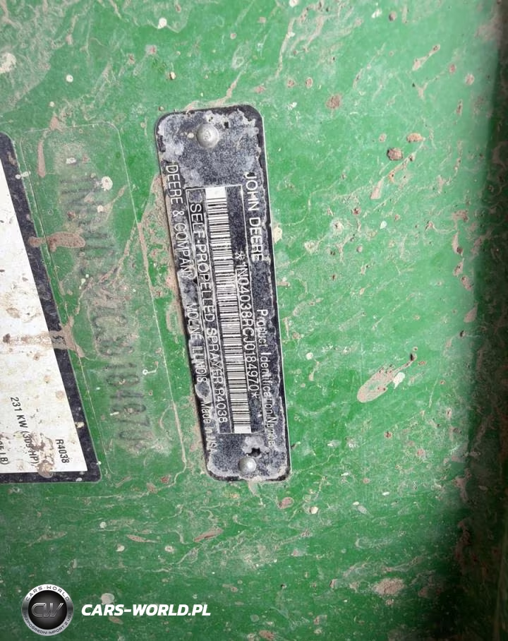 2018 John Deere R4038 - Sprayer VIN:1N04038RCJ0184970 - 3