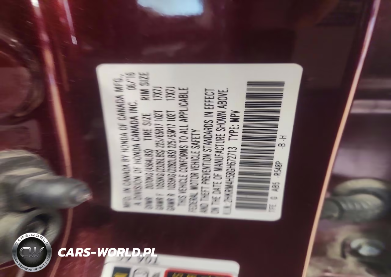 2016 Honda Cr-V Ex VIN:2HKRM4H58GH672713 - 12