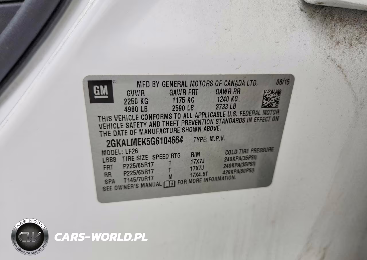 2016 GMC Terrain Sle VIN:2GKALMEK5G6104664 - 13