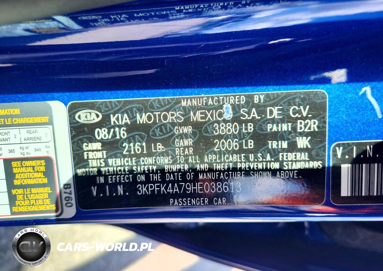 2017 Kia Forte Lx VIN:3KPFK4A79HE038613 - 12