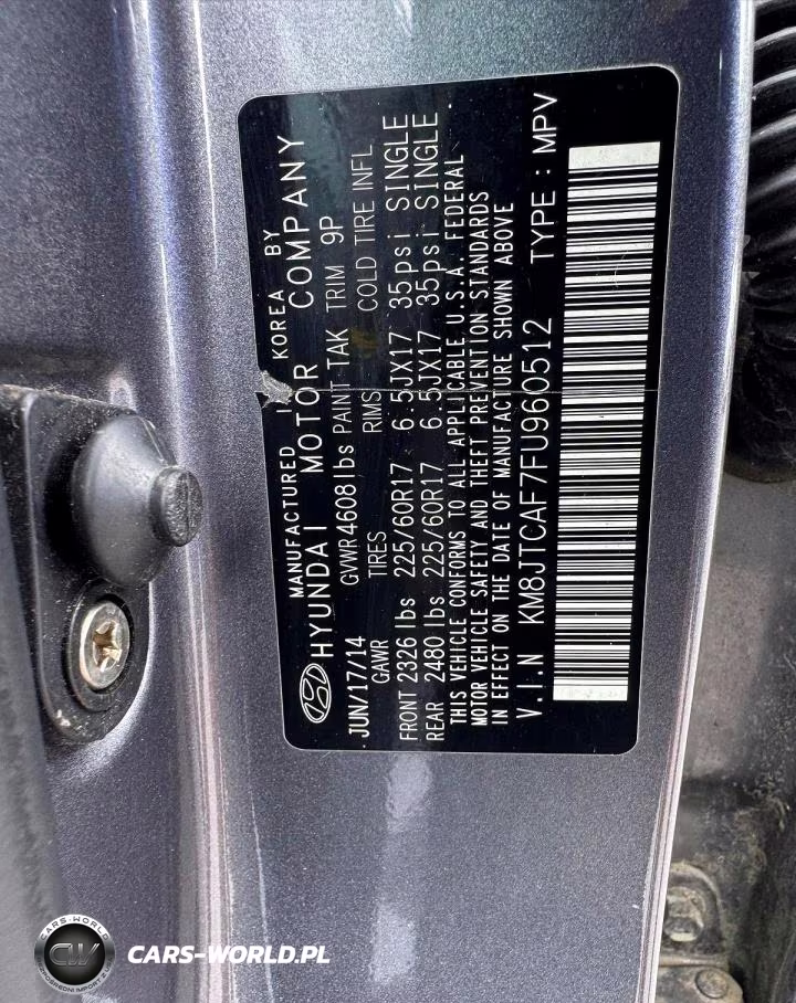 2015 Hyundai Tucson Gls VIN:KM8JTCAF7FU960512 - 12