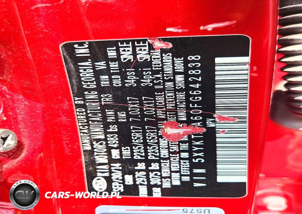 2015 Kia Sorento Lx VIN:5XYKTCA60FG642838 - 13