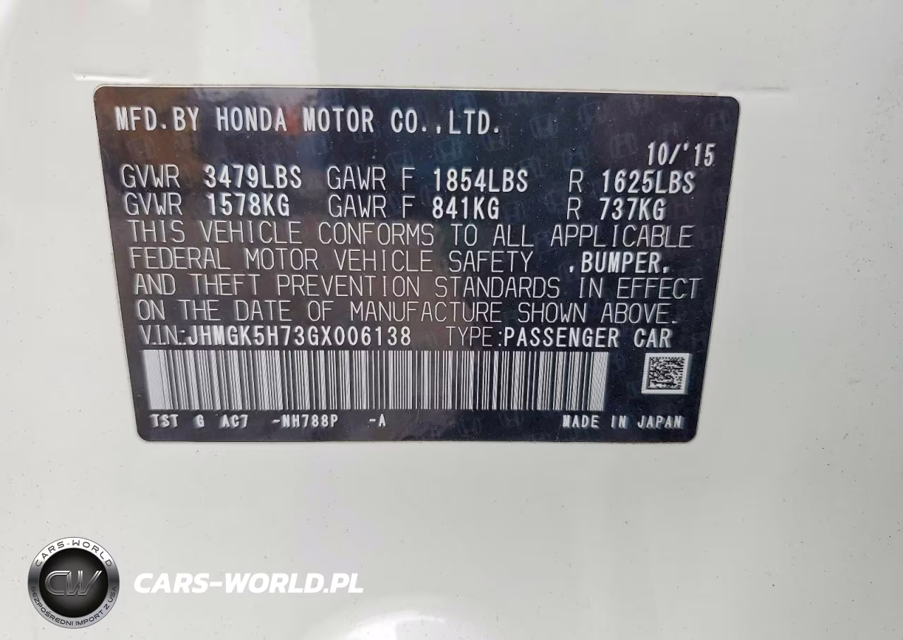 2016 Honda Fit Ex VIN:JHMGK5H73GX006138 - 12