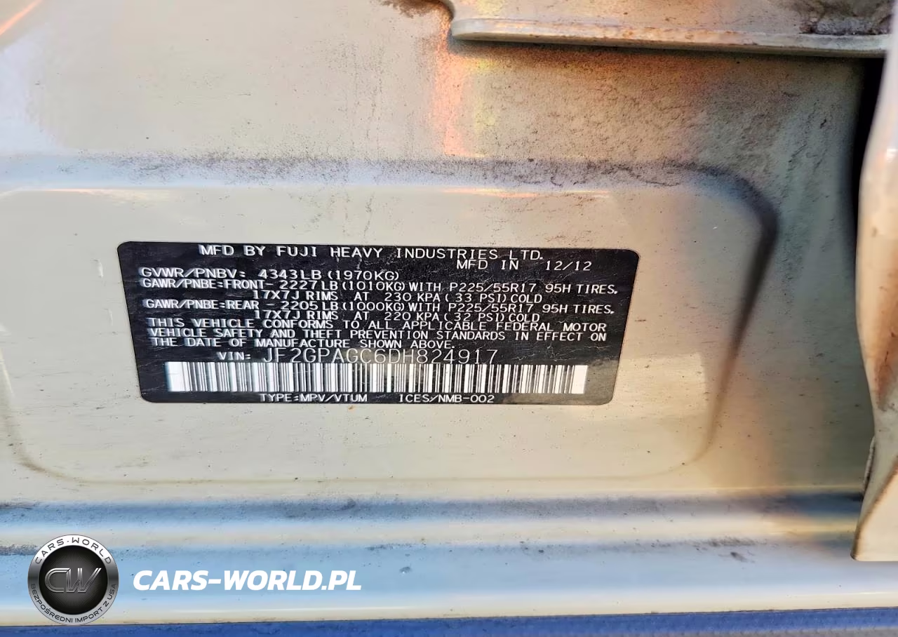 2013 Subaru Xv Crosstrek 2.0 Limited VIN:JF2GPAGC6DH824917 - 13