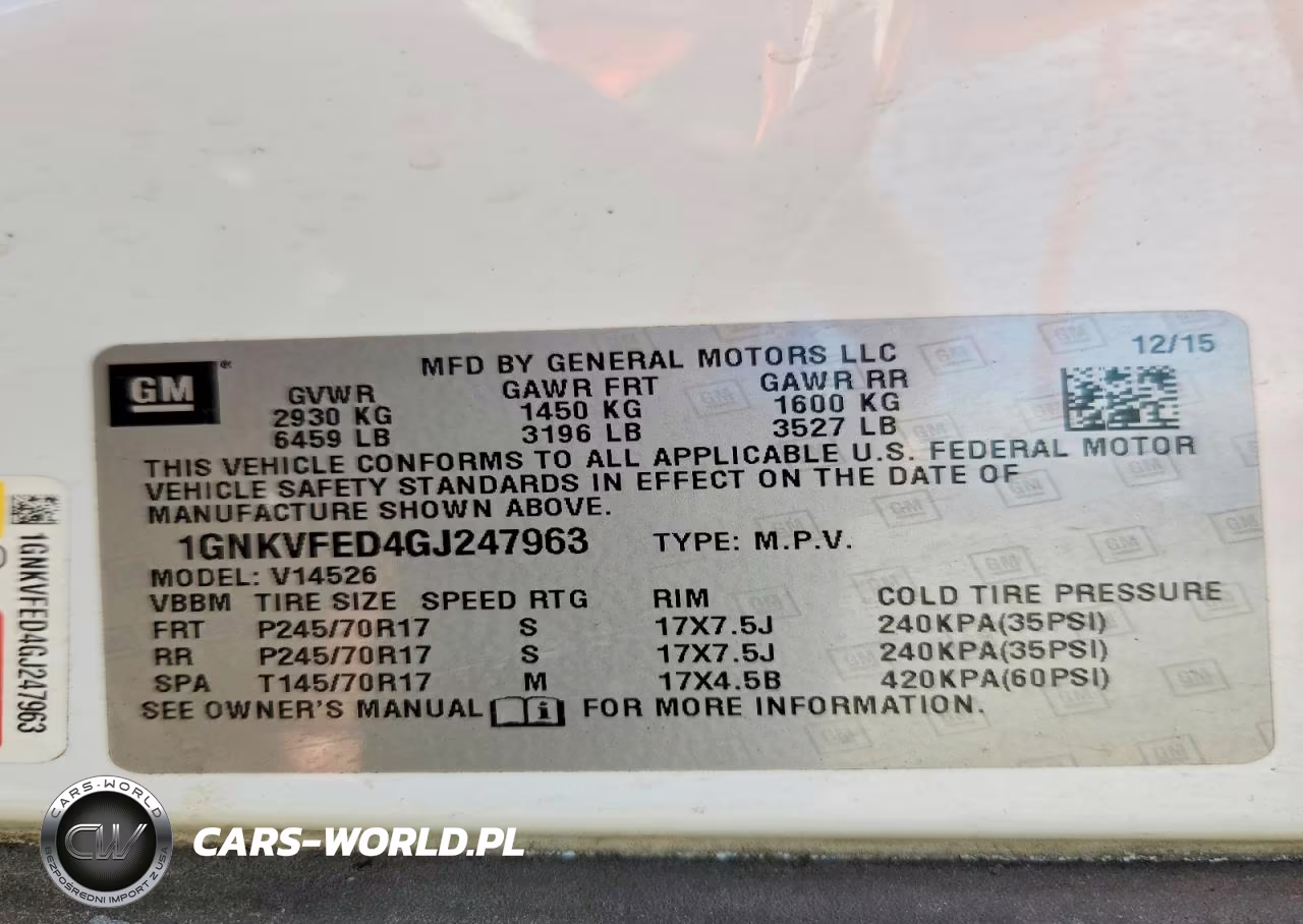 2016 Chevrolet Traverse Ls VIN:1GNKVFED4GJ247963 - 13
