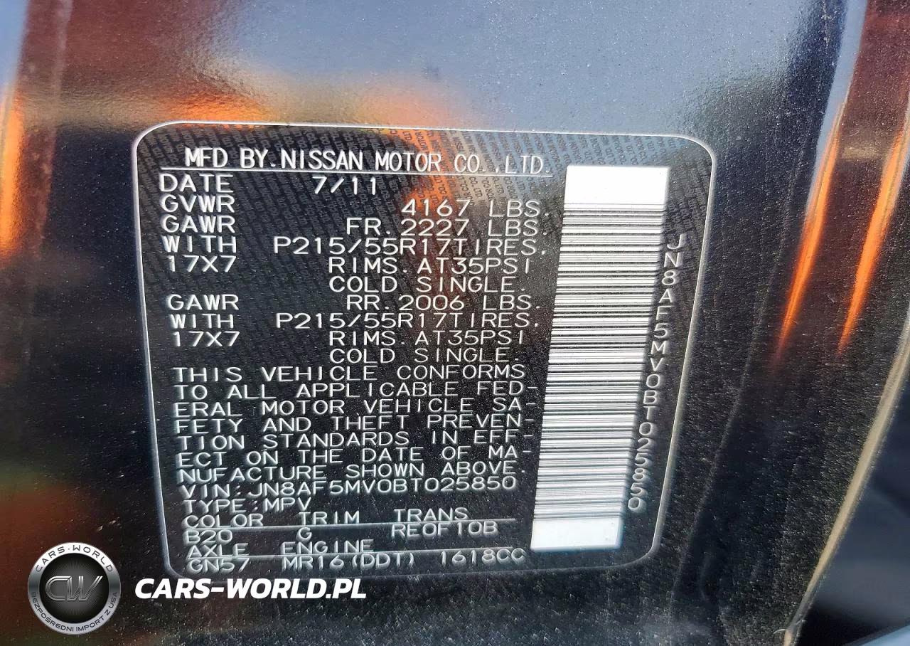2011 Nissan Juke S VIN:JN8AF5MV0BT025850 - 14