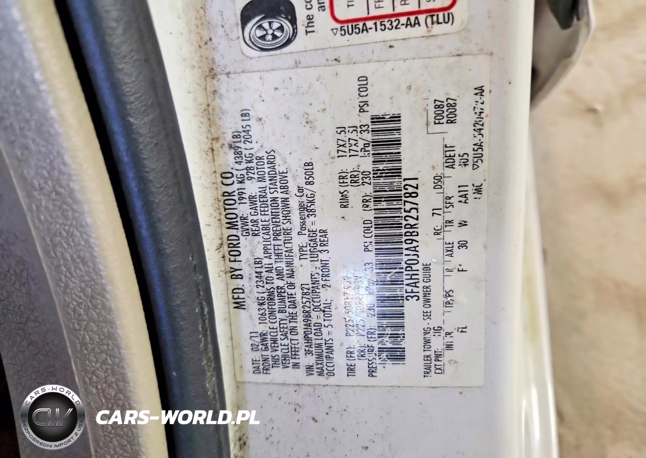 2011 Ford Fusion Sel VIN:3FAHP0JA9BR257821 - 12