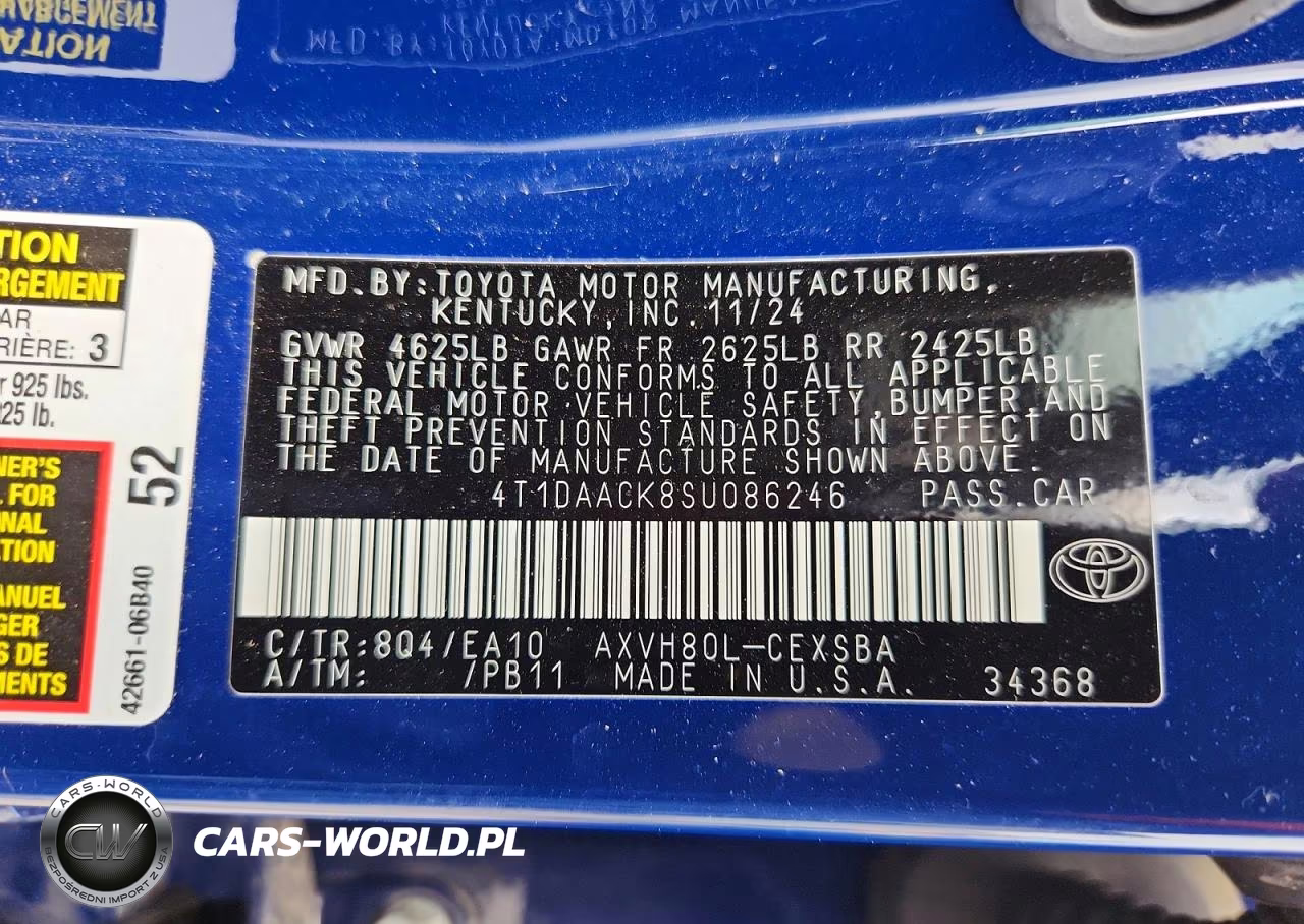 2025 Toyota Camry Se VIN:4T1DAACK8SU086246 - 12