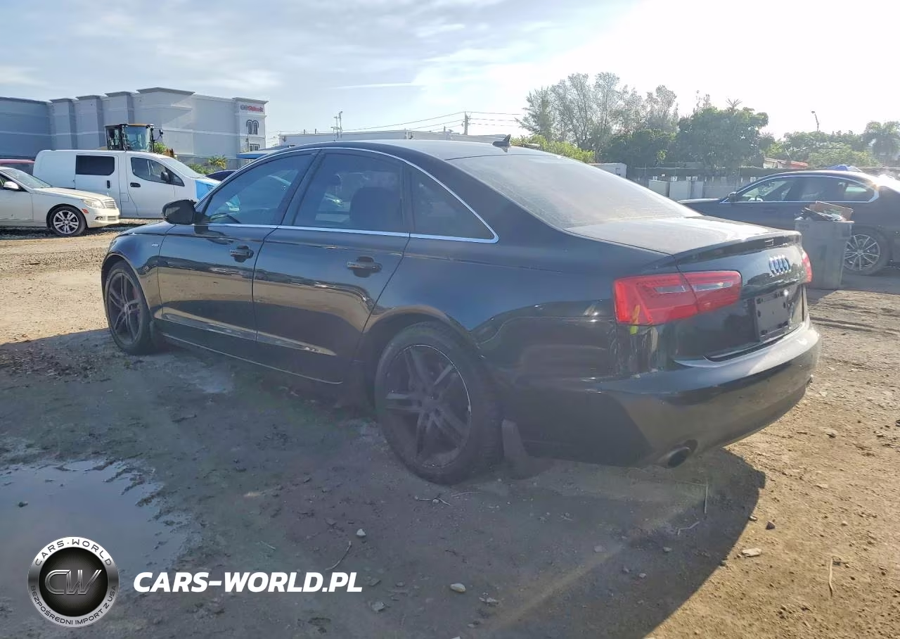 2012 Audi A6 VIN:WAUBGAFC6CN007499 - 2