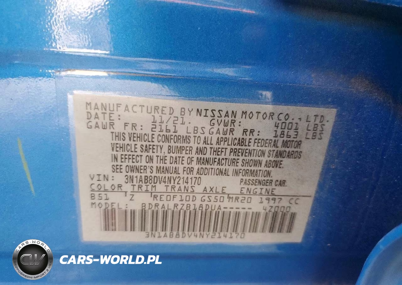 2022 Nissan Sentra Sr VIN:3N1AB8DV4NY214170 - 12