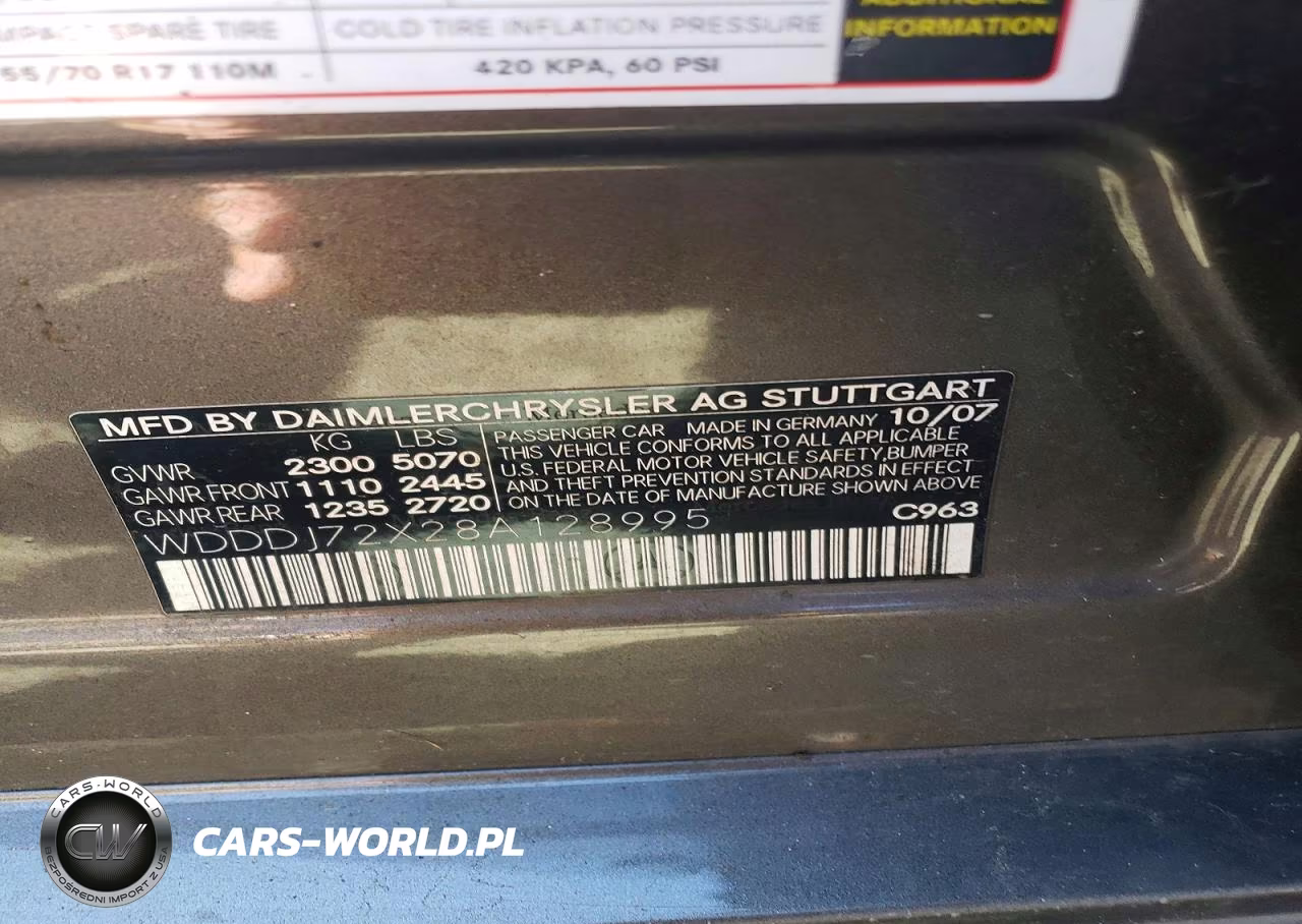 2008 Mercedes-Benz Cls 550 VIN:WDDDJ72X28A128995 - 12