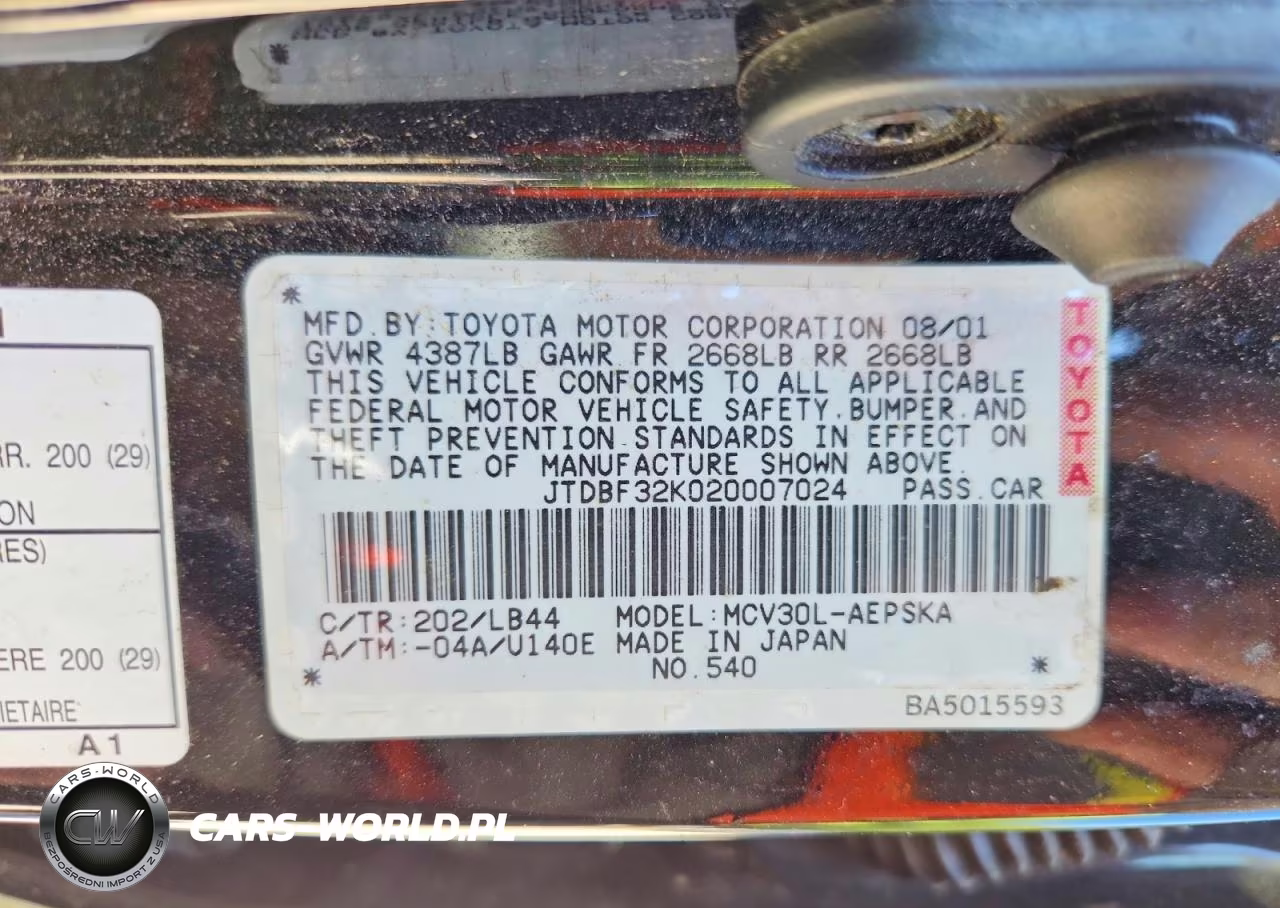 2002 Toyota Camry Se V6 VIN:JTDBF32K020007024 - 12