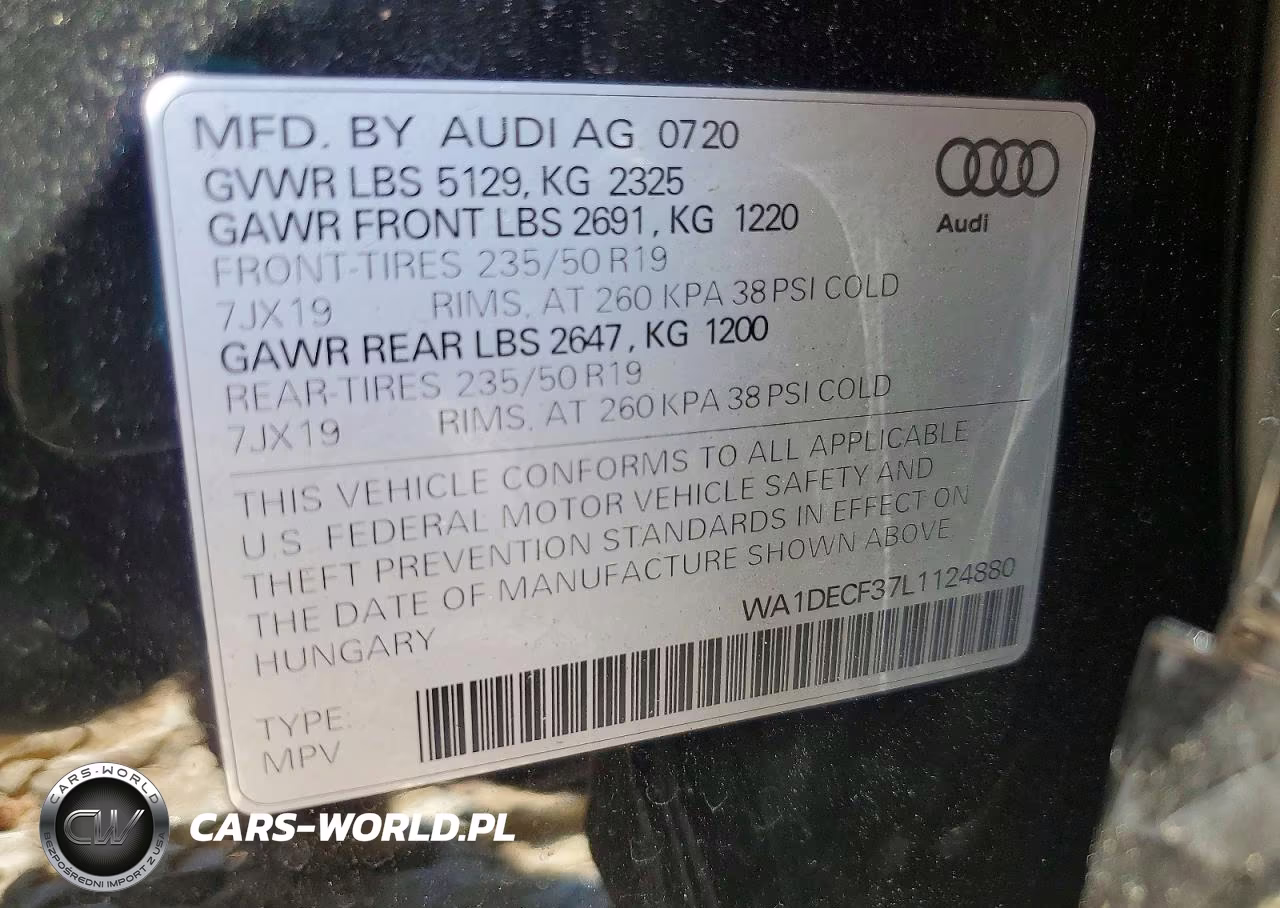 2020 Audi Q3 Premium S Line VIN:WA1DECF37L1124880 - 13