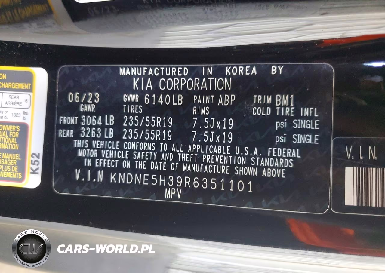 2024 Kia Carnival Sx Prestige VIN:KNDNE5H39R6351101 - 13