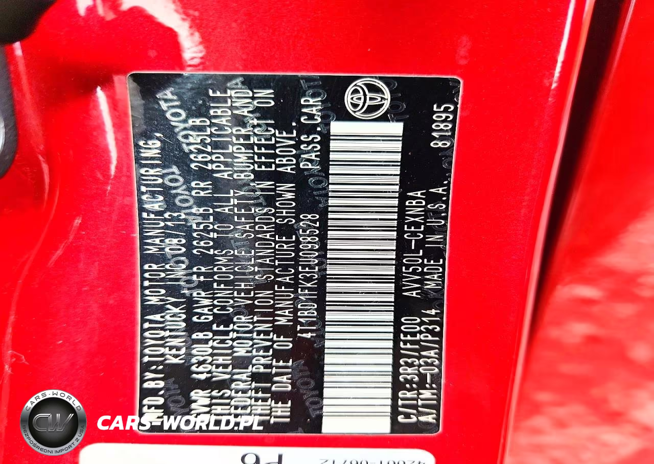 2014 Toyota Camry Hybrid Le VIN:4T1BD1FK3EU098528 - 13