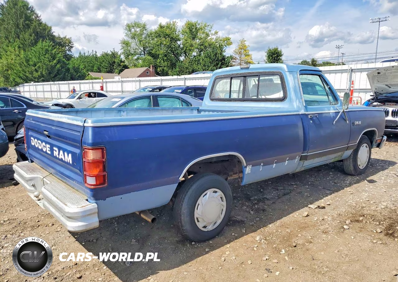1987 Dodge D-Series D150 VIN:1B7FD14H2HS437745 - 3