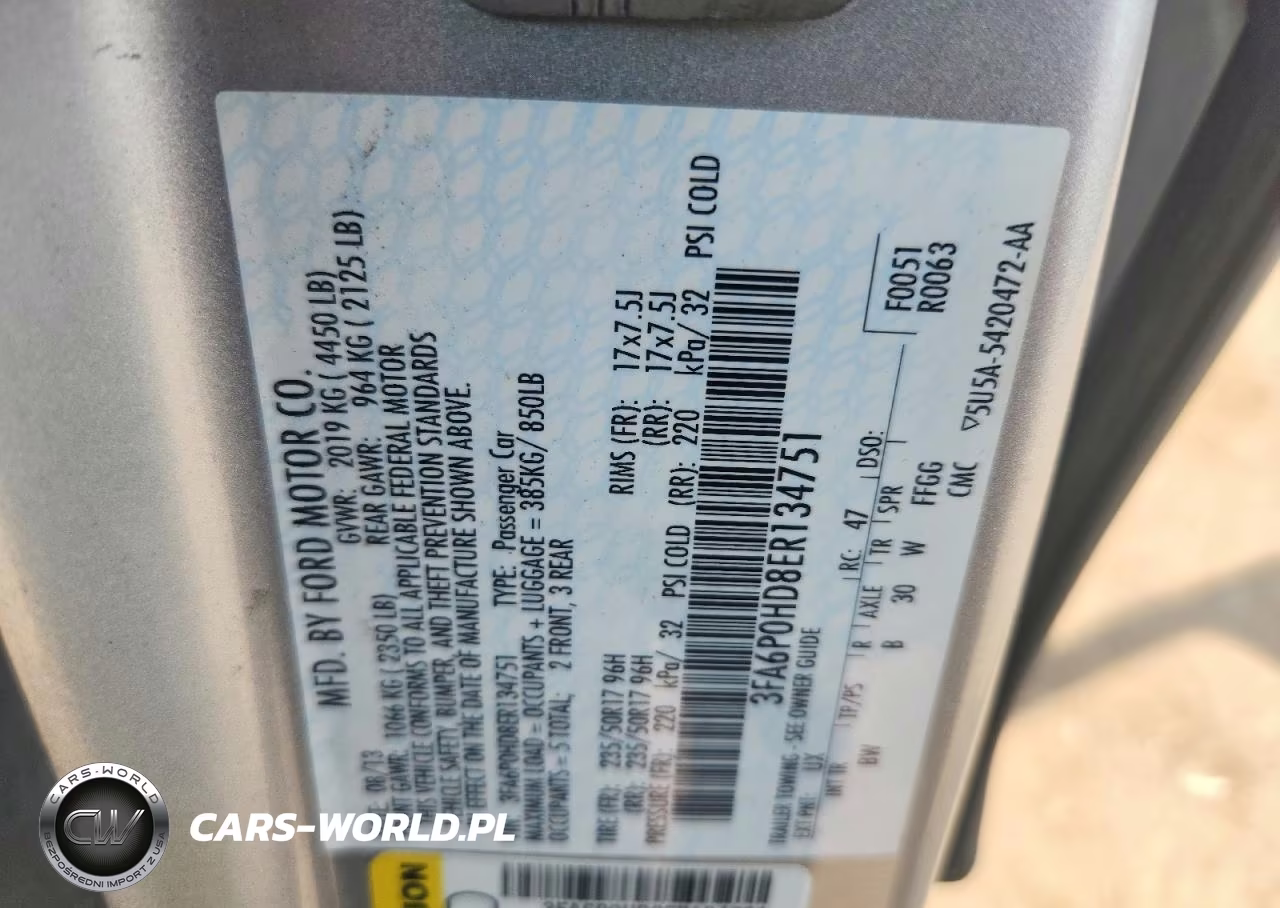 2014 Ford Fusion Se VIN:3FA6P0HD8ER134751 - 12