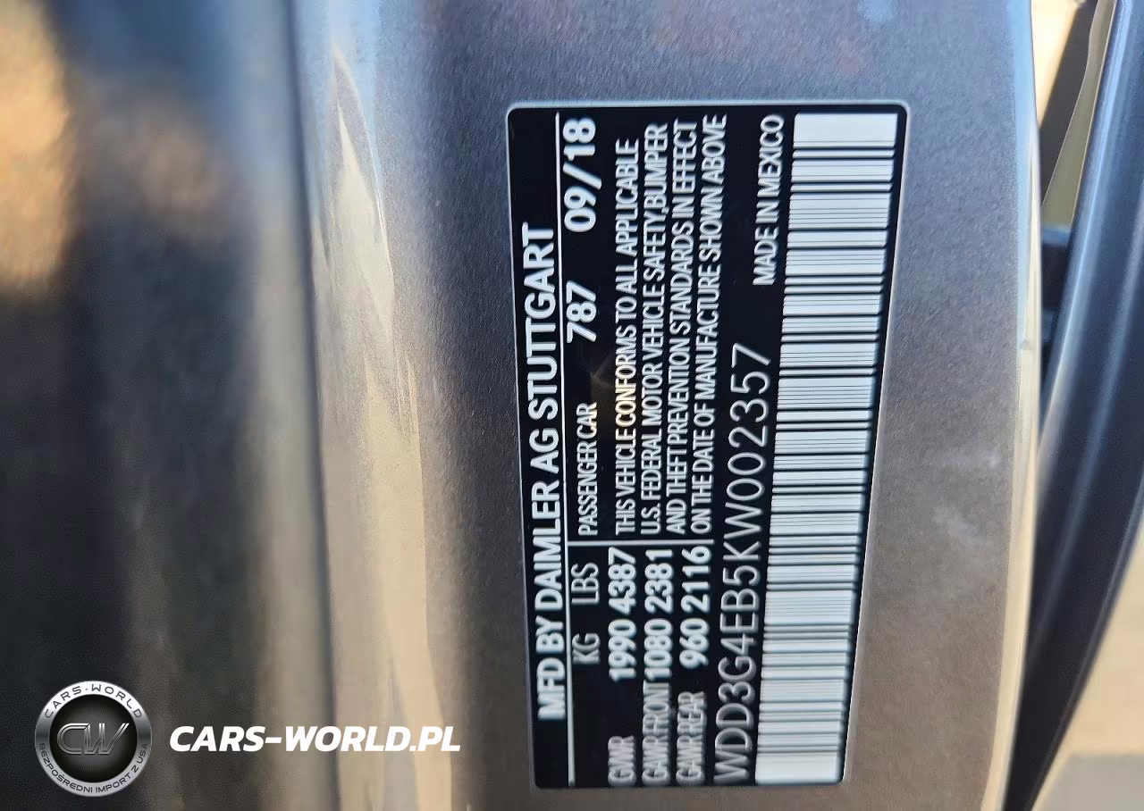 2019 Mercedes-Benz A 220 VIN:WDD3G4EB5KW002357 - 13