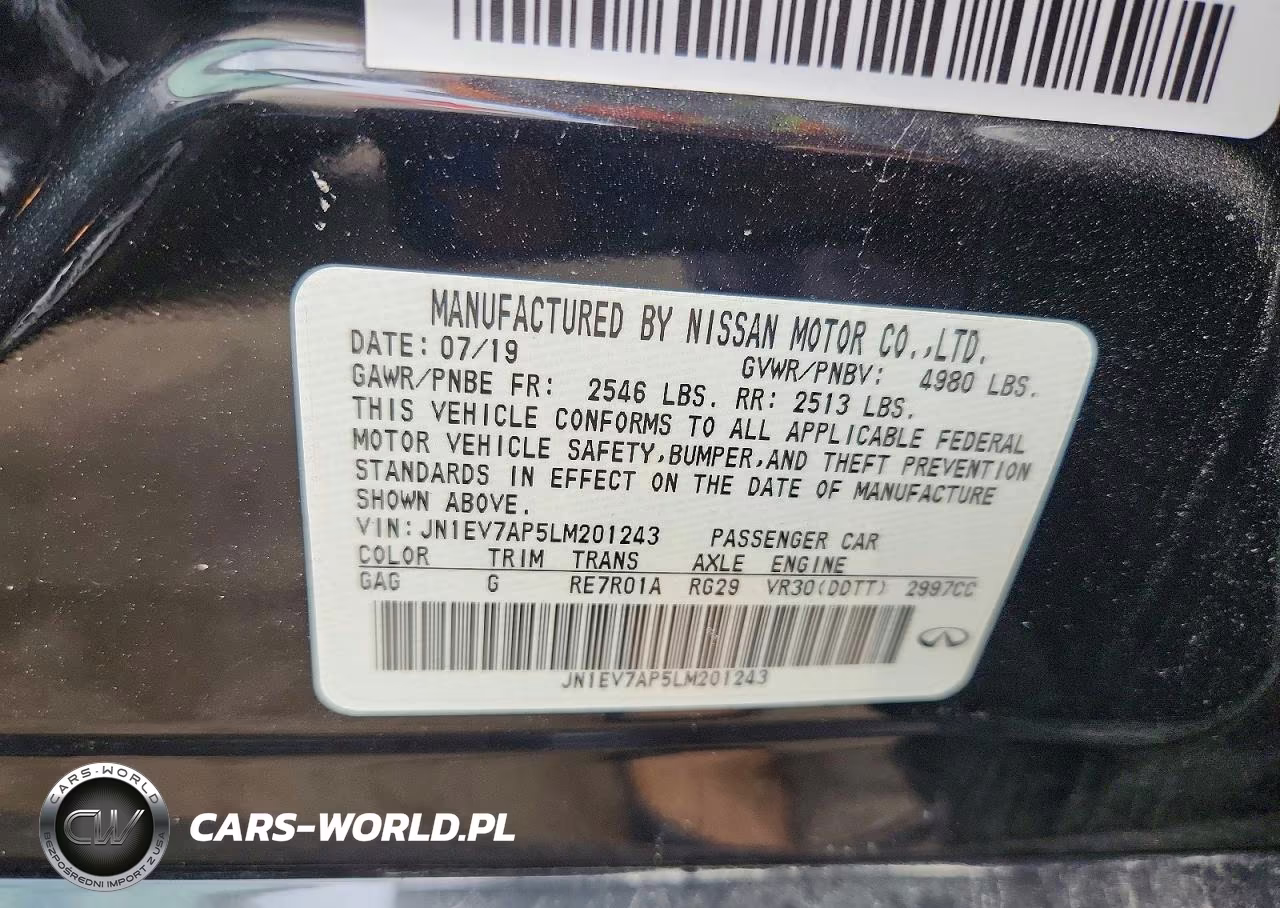 2020 Infiniti Q50 3.0T Luxe VIN:JN1EV7AP5LM201243 - 12