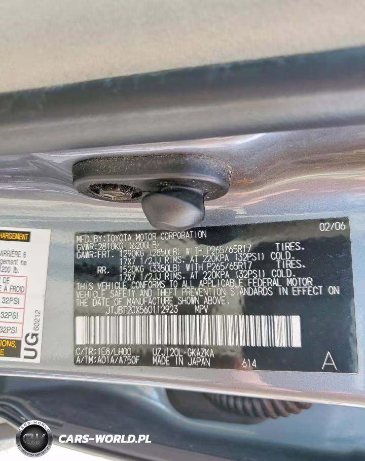 2006 Lexus Gx 470 VIN:JTJBT20X560112923 - 13