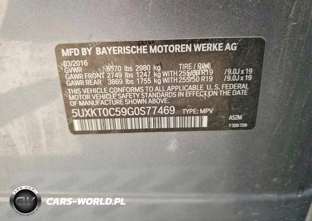 2016 BMW X5 Xdr40E VIN:5UXKT0C59G0S77469 - 13