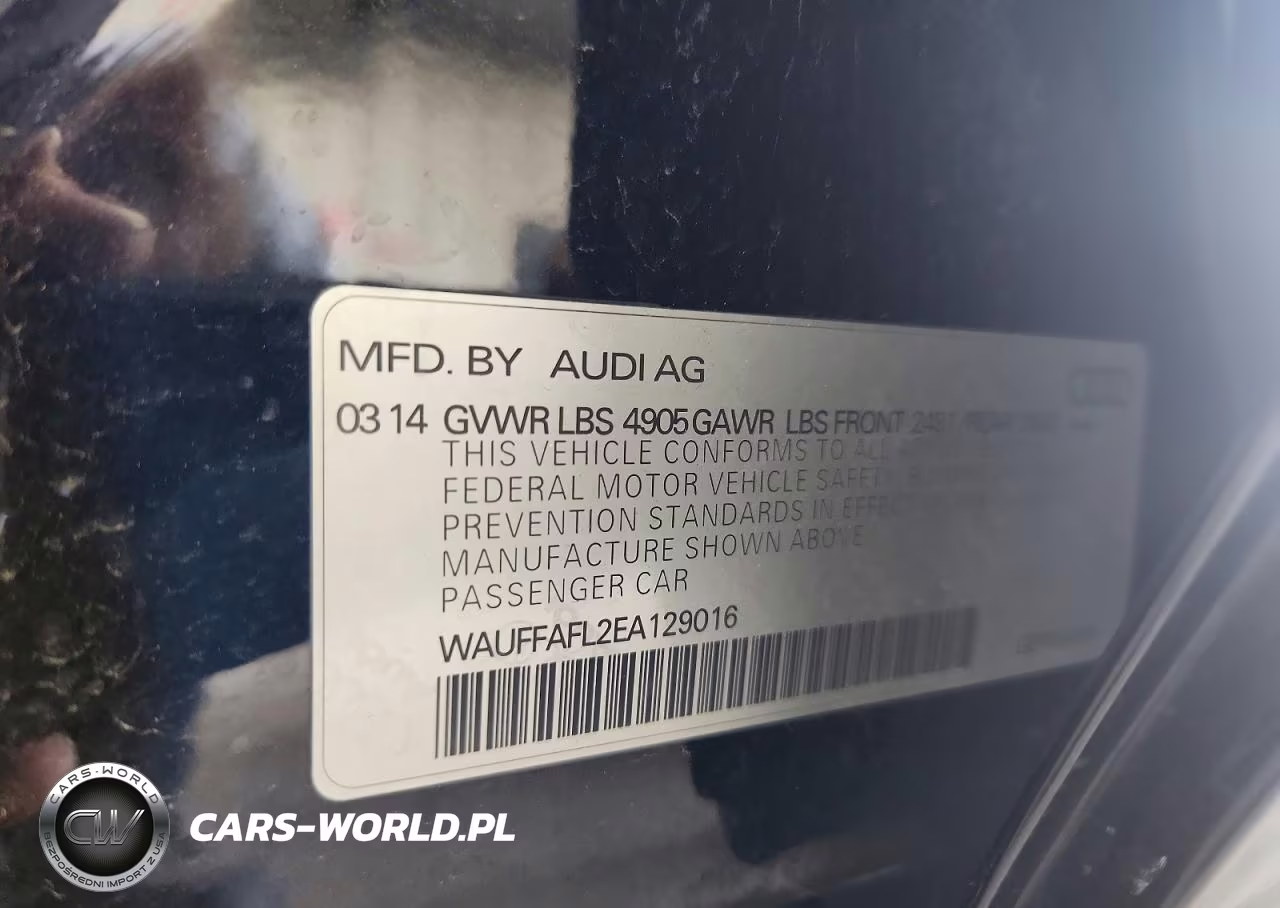 2014 Audi A4 Premium Plus VIN:WAUFFAFL2EA129016 - 12