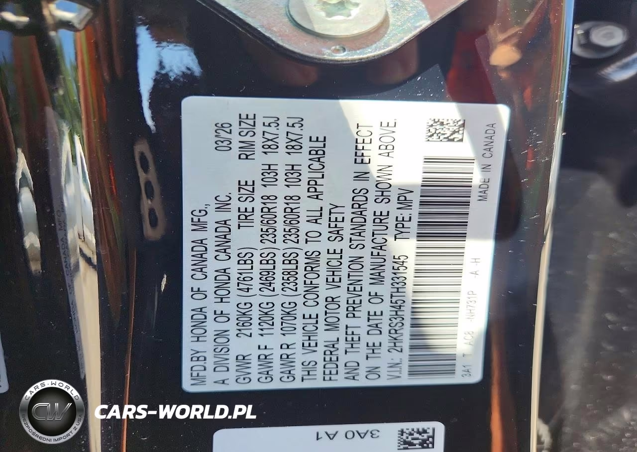 2026 Honda Cr-V Ex VIN:2HKRS3H45TH331545 - 13