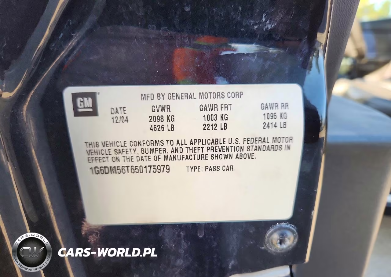 2005 Cadillac Cts VIN:1G6DM56T650175979 - 12
