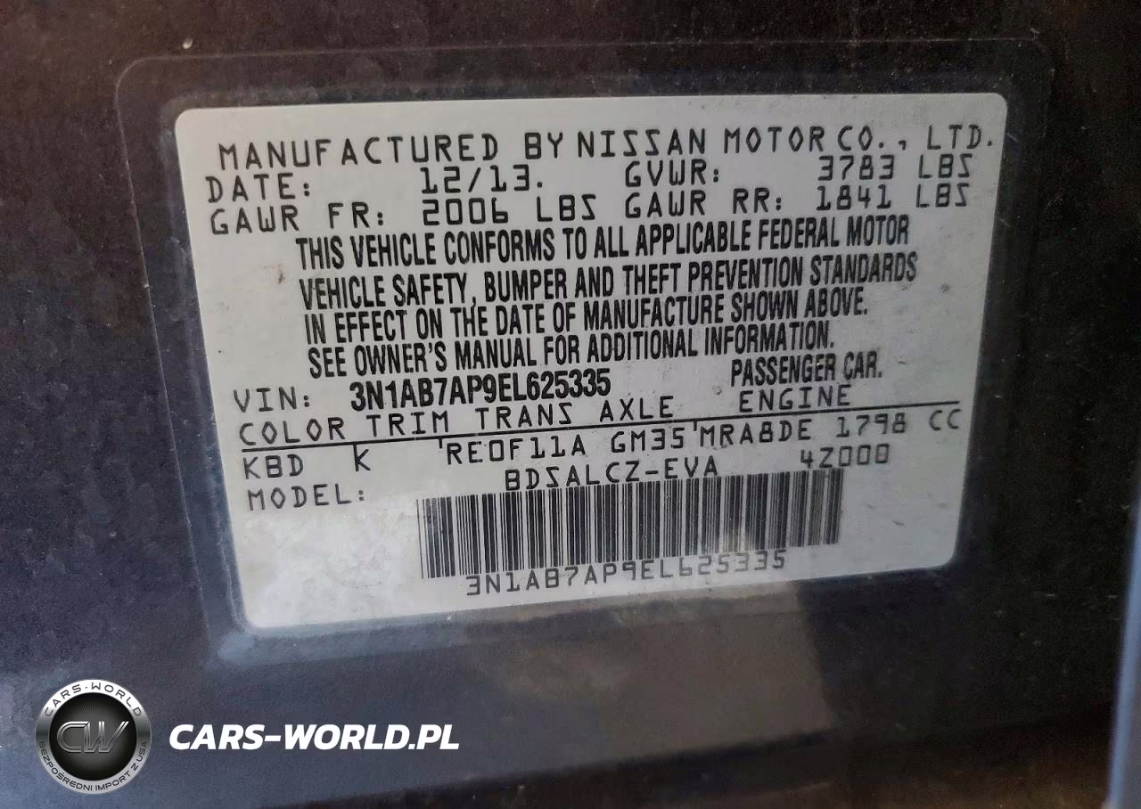 2014 Nissan Sentra S VIN:3N1AB7AP9EL625335 - 12